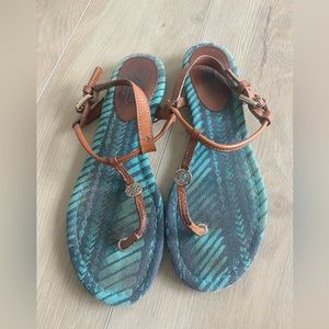Coach leather sandals